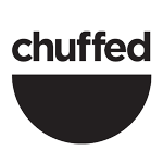 Chuffed.org logo, black 150px